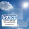 Signmission Do Not Enter Vehicle Maintenance Personnel Only OSHA Notice Sign, Vinyl Decal, 10in W x 7in L, 2PK OS-2PACK-NS-D-710-L-11238 - alternate 3